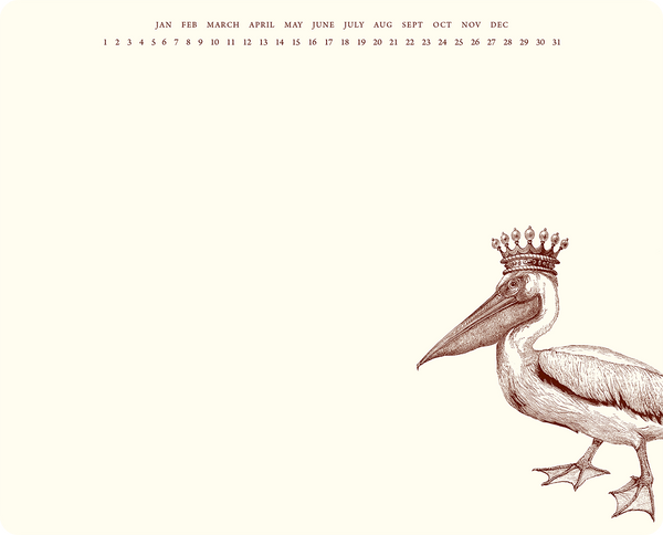 King Pelican Mousepad Notepad