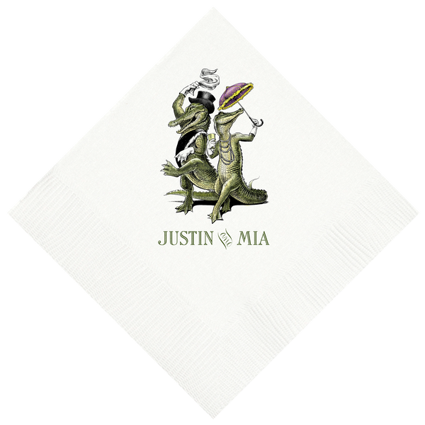 Customizable Second Line Gators Beverage Napkin
