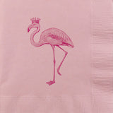 Royal Flamingo Beverage Napkins - PINK