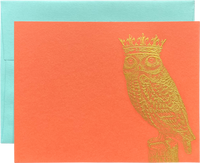 Royal Owl Engraved Greeting Card