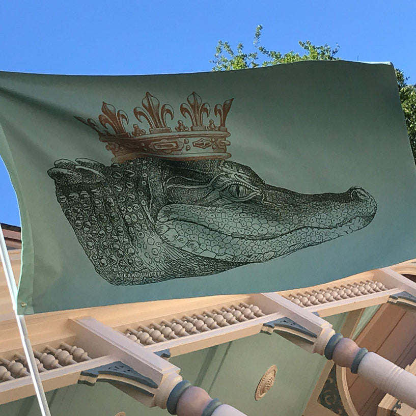 King Gator Flag (Sage) – Alexa Pulitzer