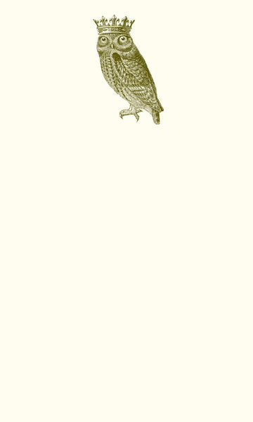 Royal Owl Thinking Card
