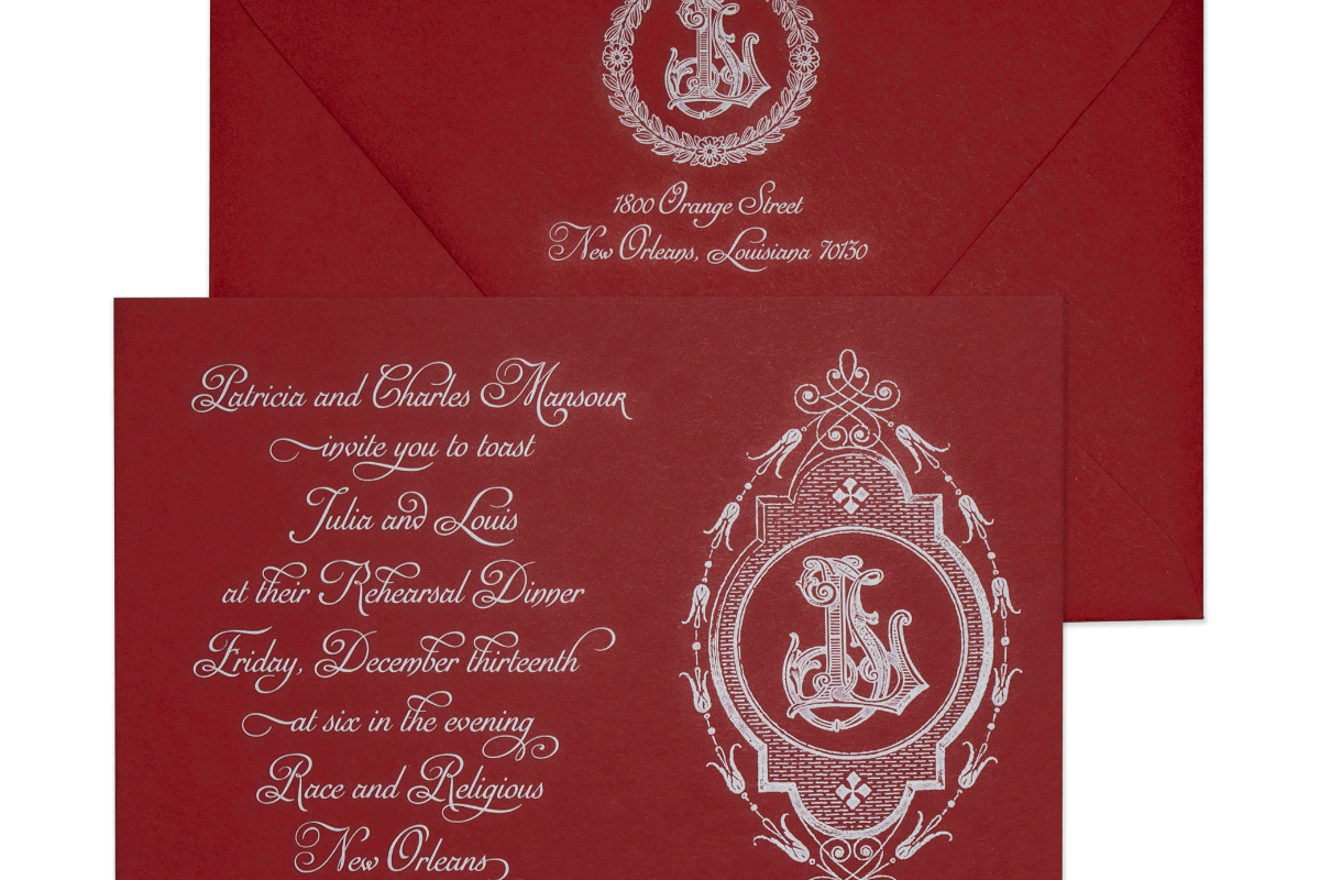 New Orleans Rehearsal Dinner Invitations