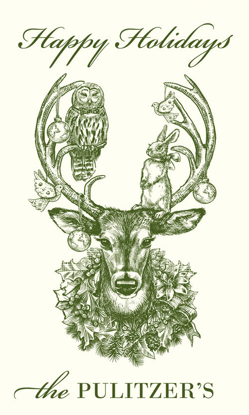 Customizable 'Christmas Deer' Stickers