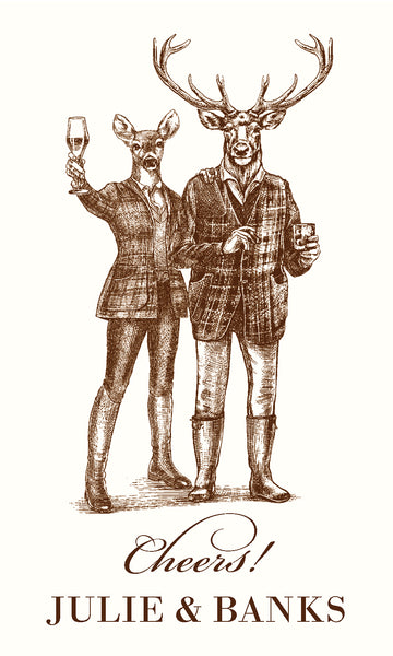 Customizable 'Reindeer Romp' Stickers