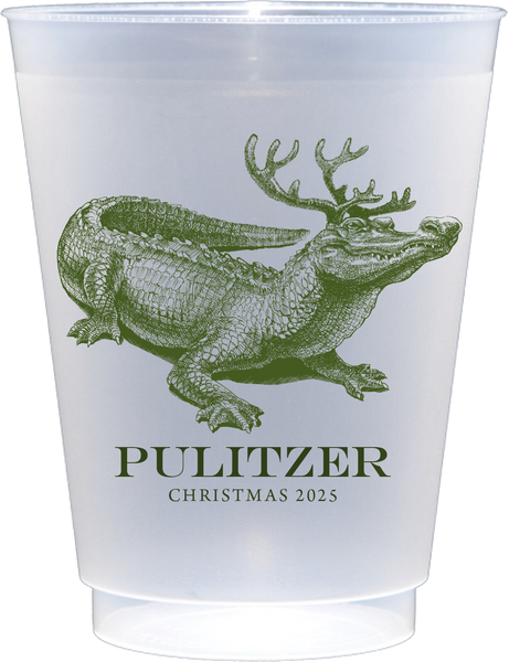 Customizable Christmas Gator 16oz Cups