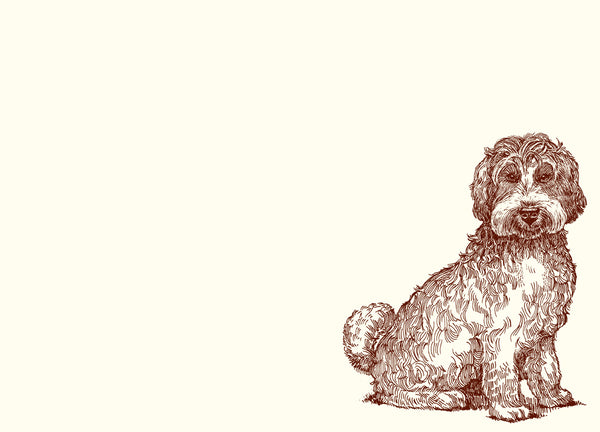 Customizable Labradoodle A6 Notes