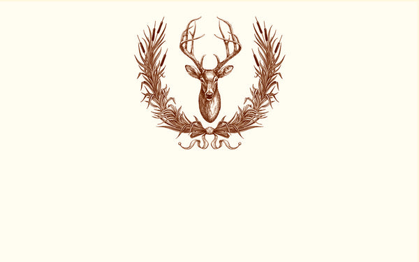 Deer Wreathe Place Card - Available 11/15