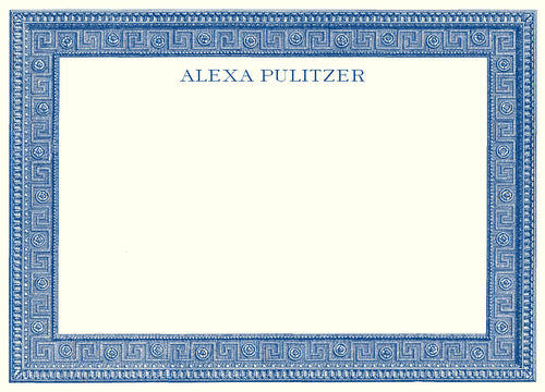 Customizable Greek Key A6 Notes