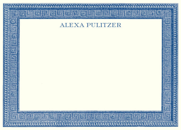 Customizable Greek Key A6 Notes