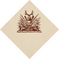 Hunting Crest Cocktail Napkins