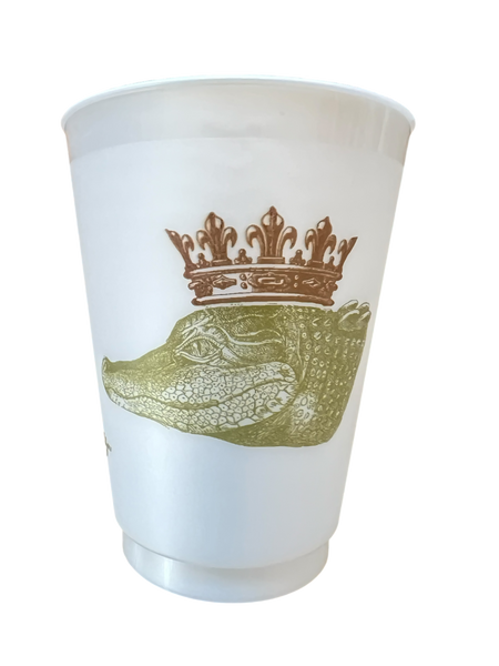 King Gator Frosted Plastic Cup