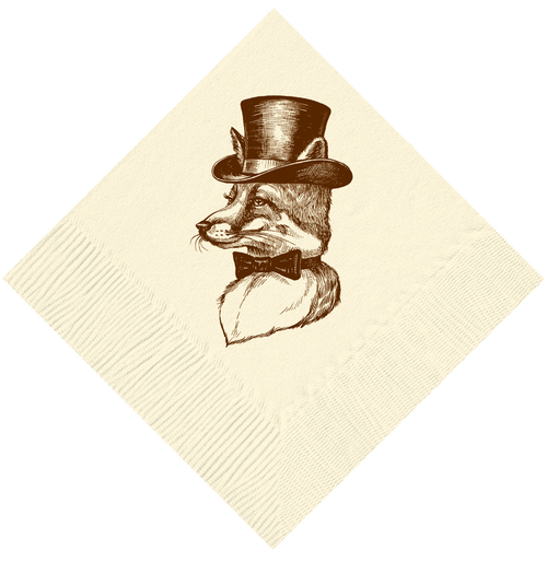 Mr. Fox Cocktail Napkins