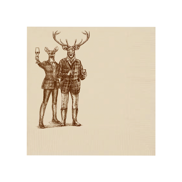 Reindeer Romp Cocktail Napkins - Preorder for November 25