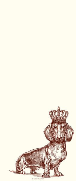 Customizable Royal Dachshund Long Pad