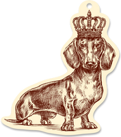 Royal Dachshund Ornament