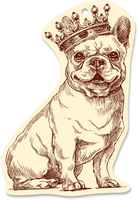 Royal Frenchie Ornament