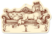 Royal Poodle Ornament