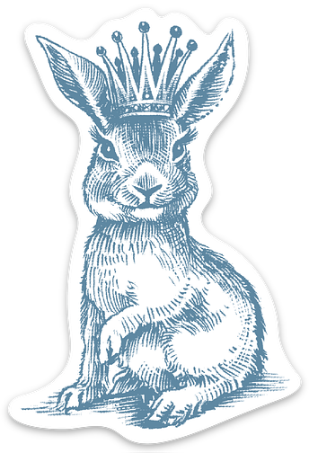 Royal Bunny Decal