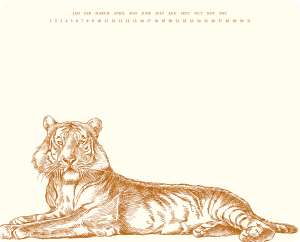Tiger Mousepad Notepad