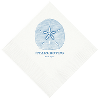 Customizable Sand Dollar Beverage Napkins