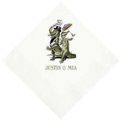 Customizable Second Line Gators Beverage Napkin