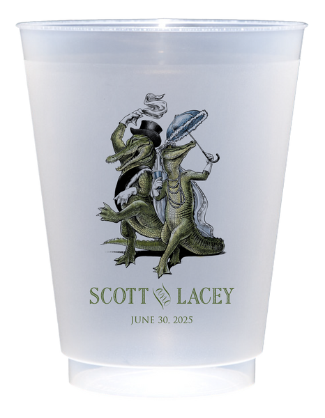 Customizable Second Line Wedding 16oz Cups