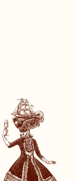 Venetian Carnival Masked Lady Long Pad