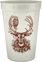 Christmas Deer 17oz Pearlized Cups