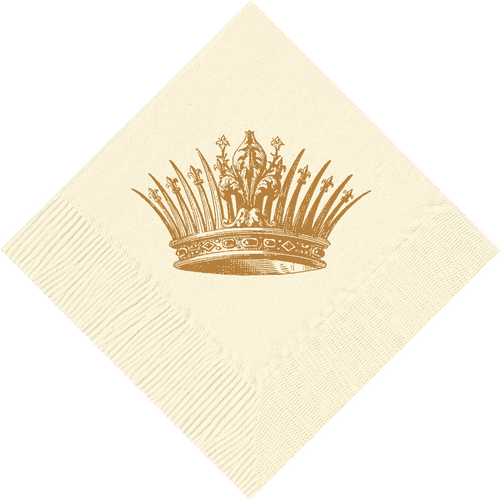 Crown Cocktail Napkins