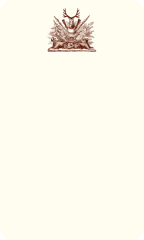 Hunting Crest Thinking Card