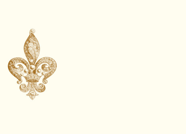 Fleur de lis - embroidered patch 12x14 CM Fleur de lis - embroidered patch 12x14 CM