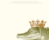 King Gator Mousepad Notepad