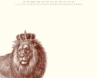 King Kitty (Lion) Mousepad Notepad