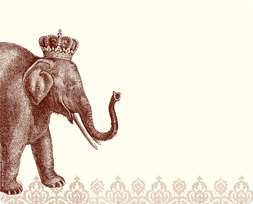 Lucky Elephant Mousepad Notepad