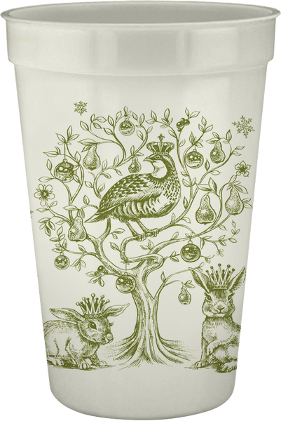 Partridge in a Pear Tree 16oz Pearlized Cup