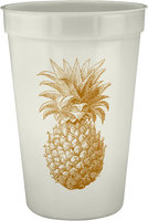 Pineapple 16oz Pearlized Cups