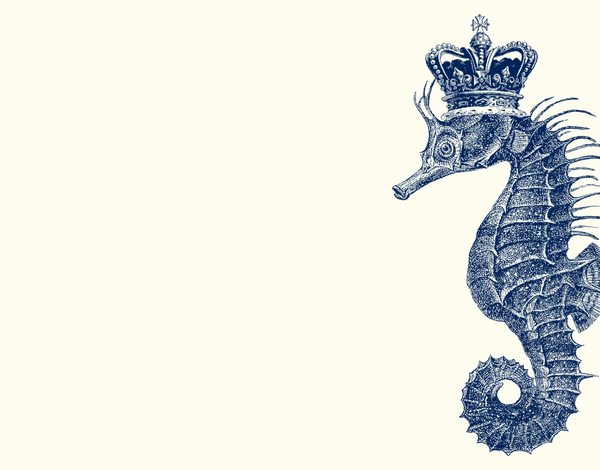 Royal Seahorse A2 Notes - Blue