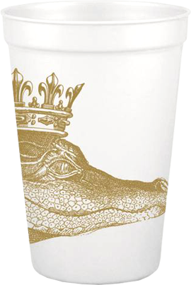 King Gator Gold Pearlized Cups