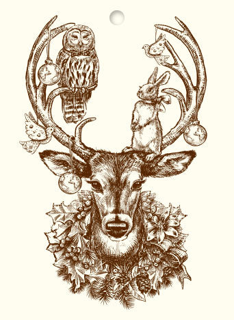 Christmas Deer Gift Tag