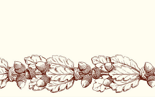 Acorn Border Place Card