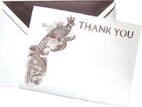 Royal Pheasant Thank You Card